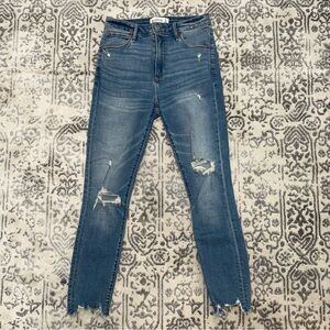 Abercrombie High Rise Super Skinny Ankle Jeans